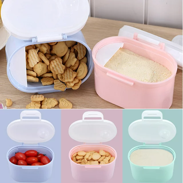 Travelwant 400/800ml Portable Formula Dispenser with Scoop, BPA Free Milk Powder Container, Baby Food Storage, Candy Fruit Box, Snack Containers, for Infant Toddler Children Travel