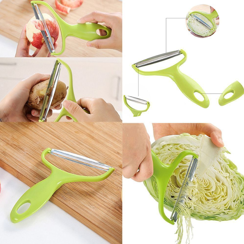 Kitchen Tool Vegetable Fruit Peeler Cabbage Grater Cutter Slicer Stainless Steel